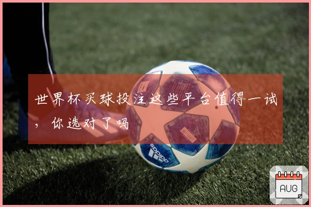 世界杯买球投注这些平台值得一试，你选对了吗